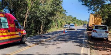 Em Cambuquira Sul de Minas acidente na MGC mata jovem ciclista de 25 anos