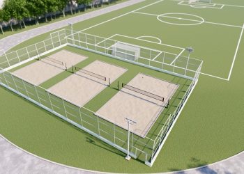 Novas quadras de areia em Pouso Alegre para alunos do Anglo e Univás