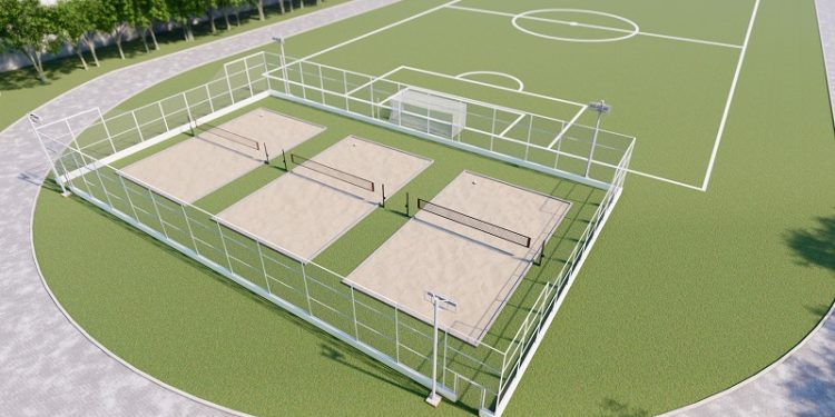 Novas quadras de areia em Pouso Alegre para alunos do Anglo e Univás