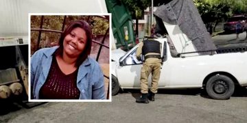 Em Pouso Alegre mulher morre em acidente entre picape e caminhão de lixo