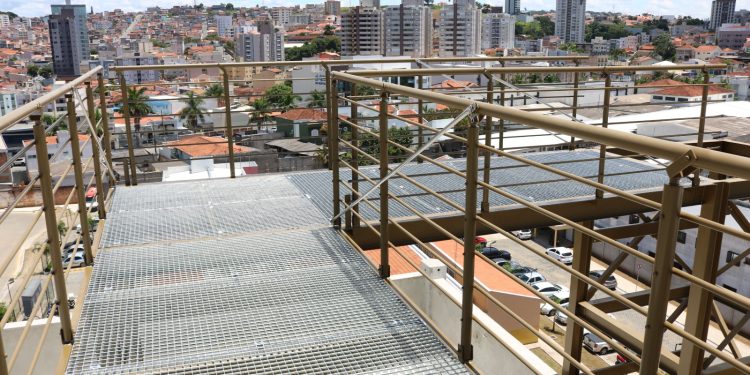 Estrutura metálica do Heliponto do Hospital Oncológico de Pouso Alegre foi finalizada