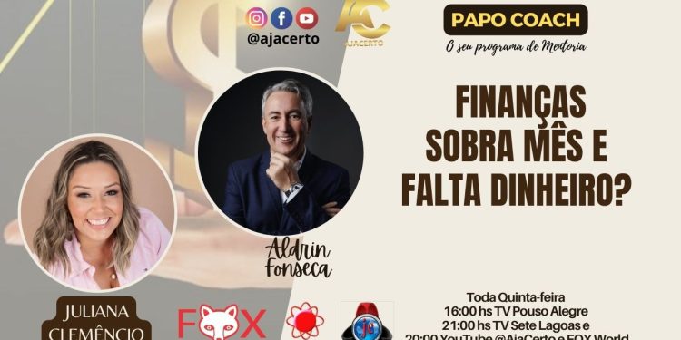 Programa Papo Coach Nº 143 – Finanças: Sobra mês e falta Dinheiro?