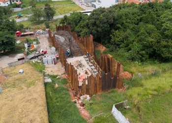 Bacia de detenção hidráulica no Bairro Primavera em Pouso Alegre alcança 60% de execução