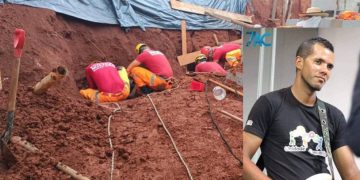 Em Pouso Alegre desabamento de muro no Colina Verde soterra três pessoas; uma delas morreu