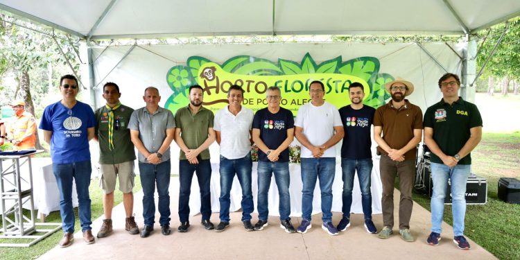 Vereadores participam da Ordem de Serviço para a revitalização do Horto Florestal