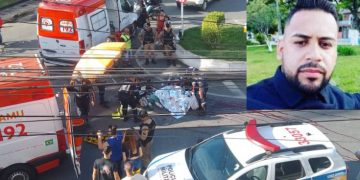 Jovem motociclista morre em rotatória após ser atingido por caminhão em Pouso Alegre