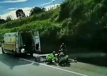 Capotamento de carro em Estiva, na BR 381 mata uma Mulher e deixa quatro feridos