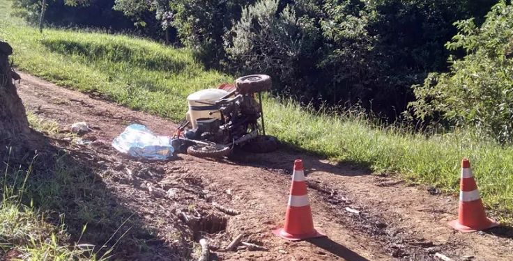 Moto adaptada para trabalhos agrícolas mata jovem de 23 anos em Delfim Moreira/MG