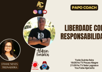 No programa “Papo Coach” 151 com Aldrin Fonseca com Etiane Neves