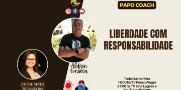 No programa “Papo Coach” 151 com Aldrin Fonseca com Etiane Neves