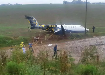 Avião da Cimed sofre acidente ao aterrissar no Sul do Brasil