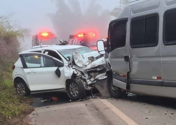 Acidente na MG-179 mata Idoso e deixa dois feridos graves em colisão de veículos