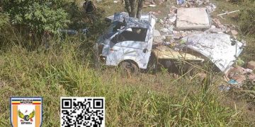 Jovem de 24 anos de Ouro Fino capota caminhão e morre na MG-459 em Monte Sião