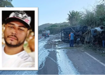 Acidente fatal na Br – 146 em Poços de Caldas mata motorista que fica prensado as ferragens