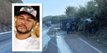 Acidente fatal na Br – 146 em Poços de Caldas mata motorista que fica prensado as ferragens