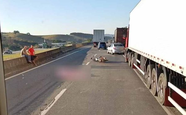 Motociclista morre em acidente na Rodovia Fernão Dias