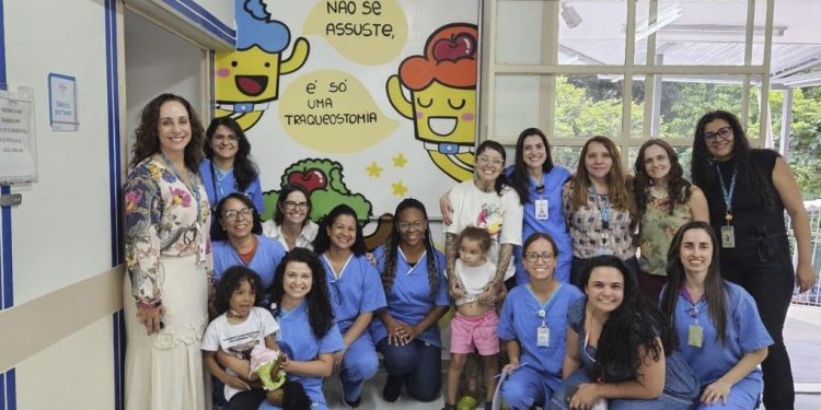 Crianças com traqueostomia recebem homenagem de grafiteira que espalha bolinhos por BH