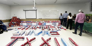 Curso de Farmácia faz doação recorde de mais de 2 mil litros de leite ao CHSL