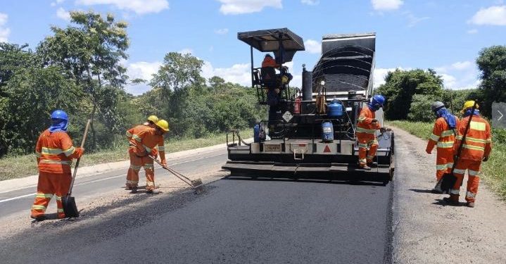 MGC-491 em Monte Belo recebe obras de recuperação de pavimento